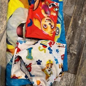 Paw Patrol Kids Bedding Set - Red, Blue, White